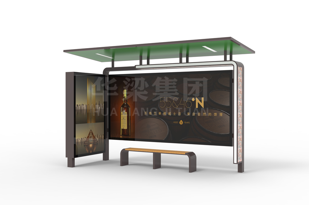 歐美系列候車亭AH-3113(圖2) 歐美系列候車亭AH-3113(圖2)